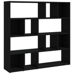 Bokhylle/Romdeler Svart 105X24X102 Cm