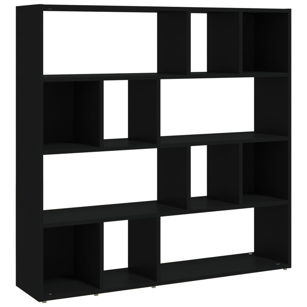 Bokhylle/Romdeler Svart 105X24X102 Cm