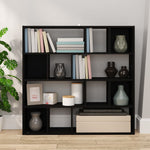 Bokhylle/Romdeler Svart 105X24X102 Cm