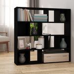 Bokhylle/Romdeler Svart 105X24X102 Cm