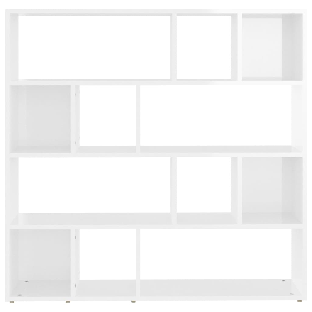 Bokhylle/Romdeler Høyglans Hvit 105X24X102 Cm