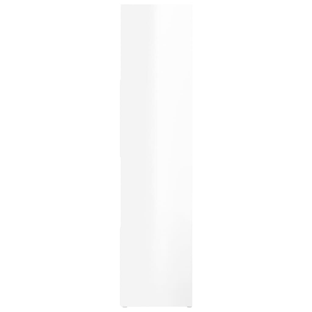 Bokhylle/Romdeler Høyglans Hvit 105X24X102 Cm