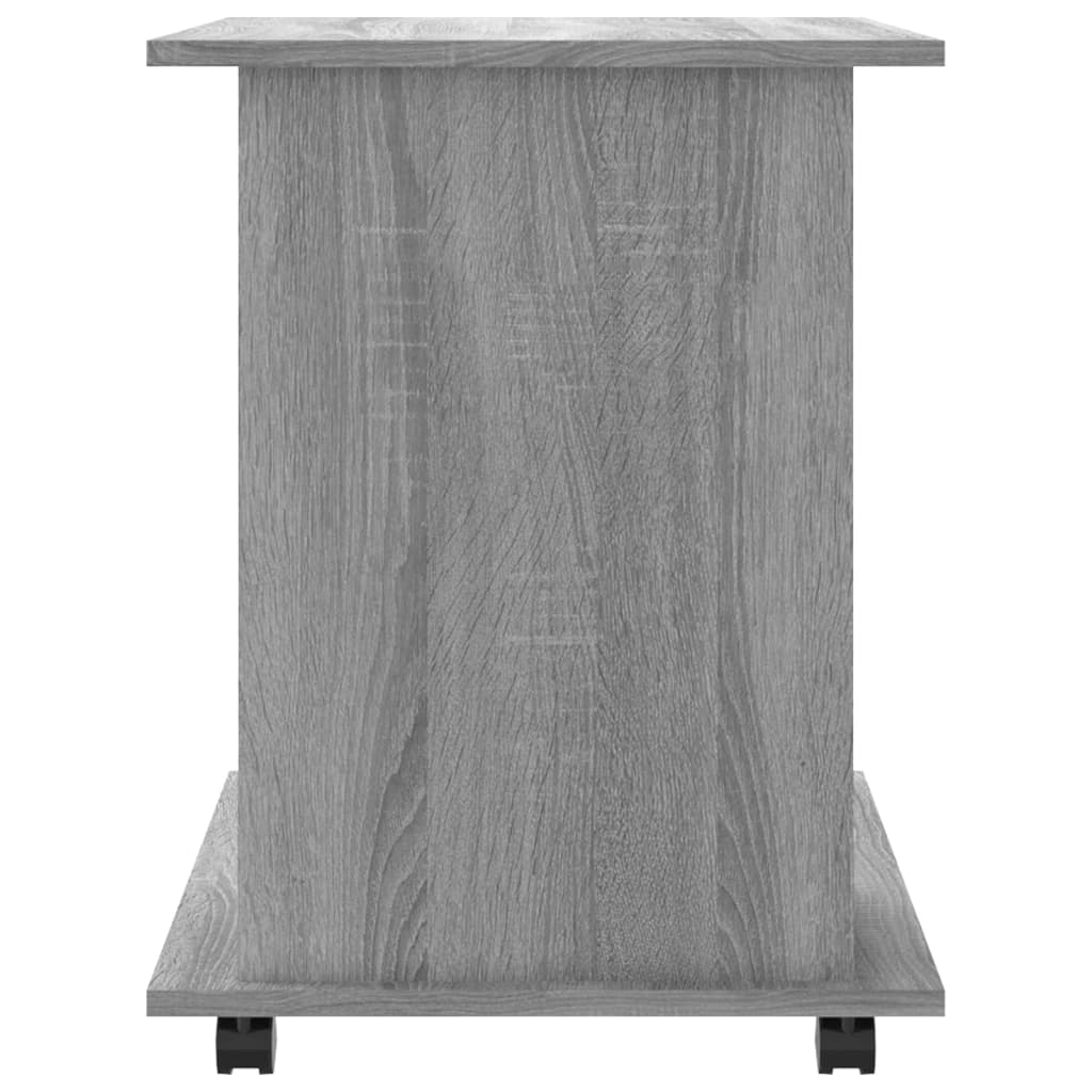 Rulleskap Grå Sonoma 60X45X60 Cm Konstruert Tre