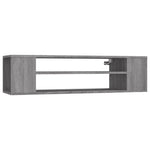Hengende Tv-Benk Grå Sonoma 100X30X26,5 Cm Konstruert Tre