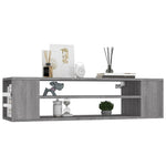 Hengende Tv-Benk Grå Sonoma 100X30X26,5 Cm Konstruert Tre