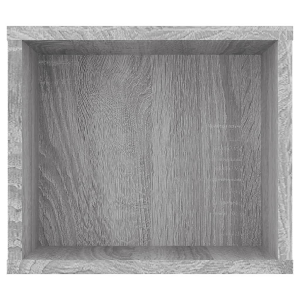Hengende Tv-Benk Grå Sonoma 100X30X26,5 Cm Konstruert Tre