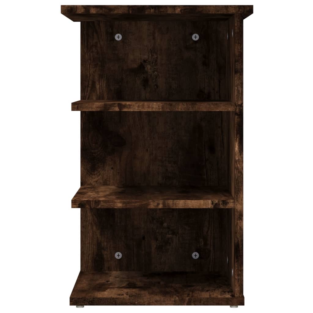 Sideskap Røkt Eik 35X35X55 Cm Konstruert Tre