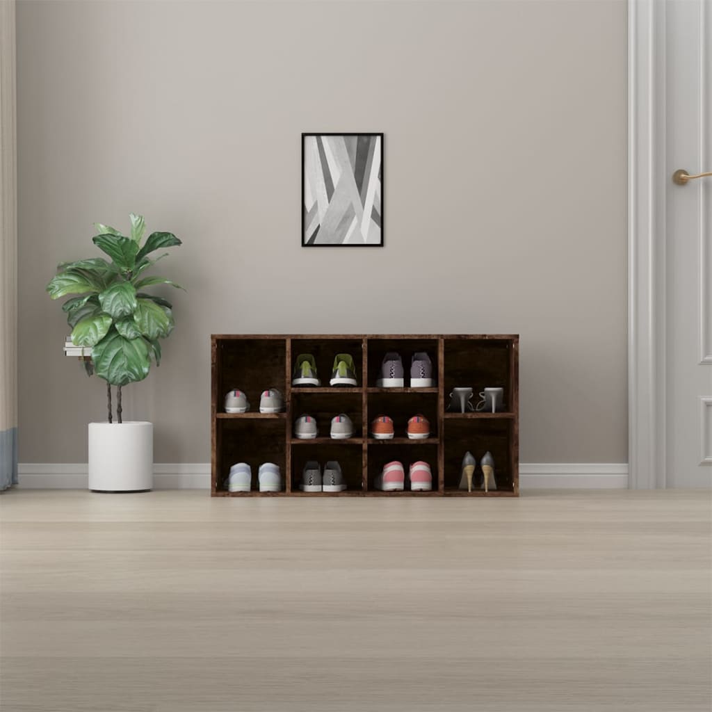 Skobenk Røkt Eik 103X30X55 Cm Konstruert Tre
