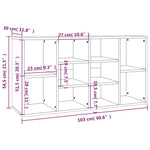 Skobenk Røkt Eik 103X30X55 Cm Konstruert Tre