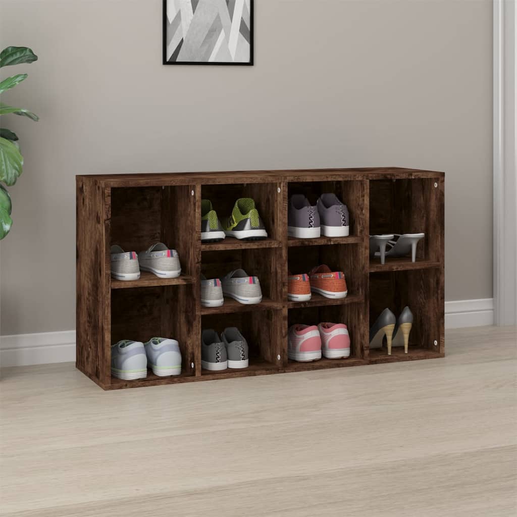 Skobenk Røkt Eik 103X30X55 Cm Konstruert Tre