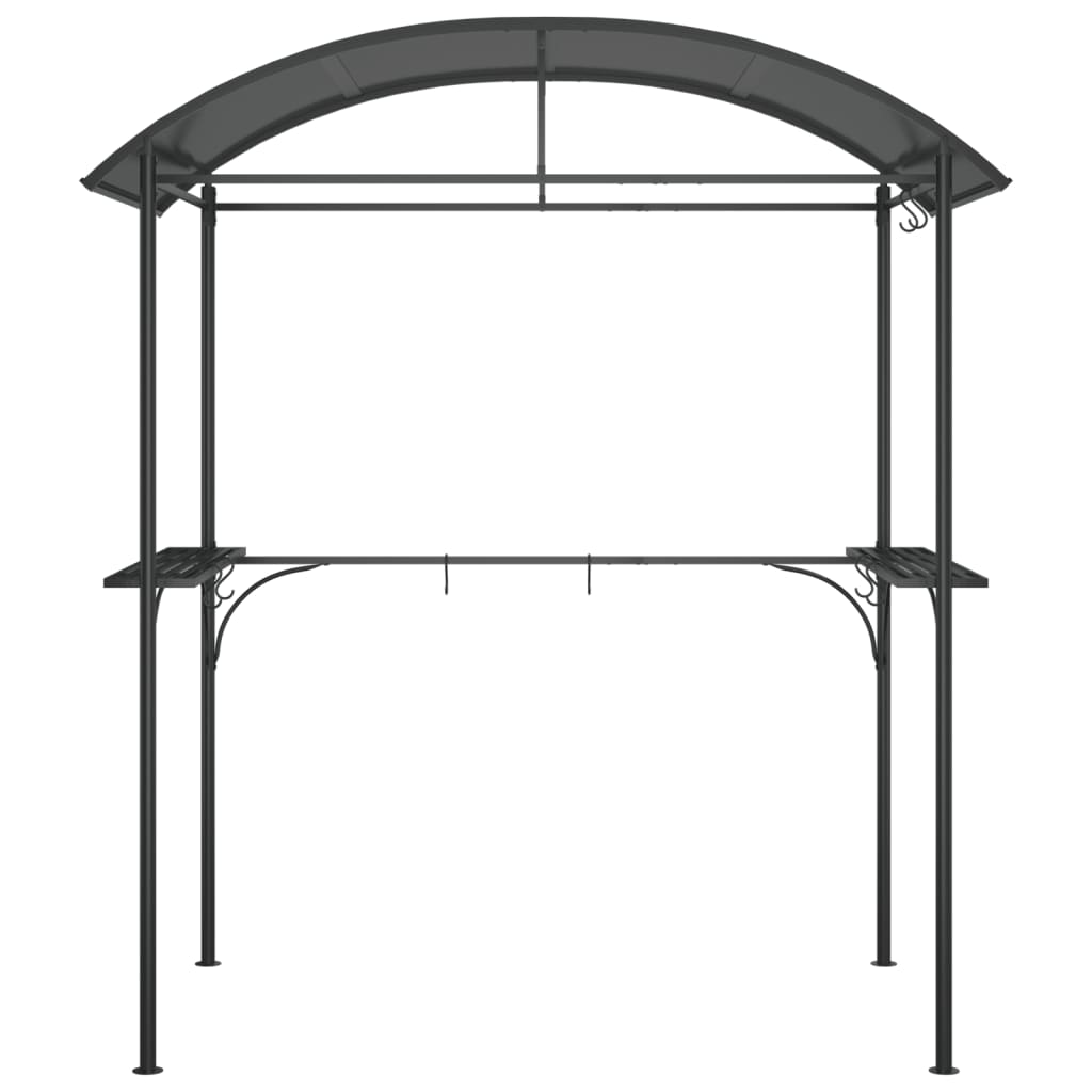 Grilltelt Med Sidehyller Antrasitt 220X115X230 Cm Stål