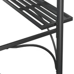 Grilltelt Med Sidehyller Antrasitt 220X115X230 Cm Stål