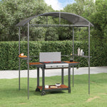 Grilltelt Med Sidehyller Antrasitt 220X115X230 Cm Stål