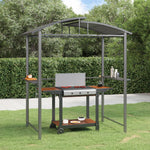 Grilltelt Med Sidehyller Antrasitt 210X114X230 Cm Stål