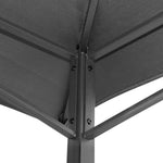 Grilltelt Med Sidehyller Antrasitt 240X150X243 Cm Stål