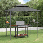 Grilltelt Med Sidehyller Antrasitt 240X150X243 Cm Stål