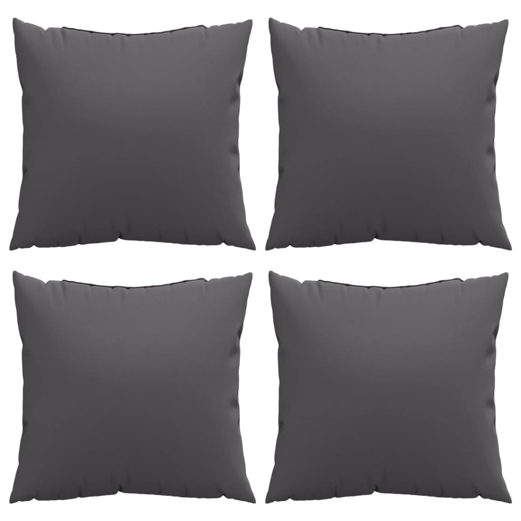 Sofaputer 4 Stk Antrasitt 40X40 Cm Stoff