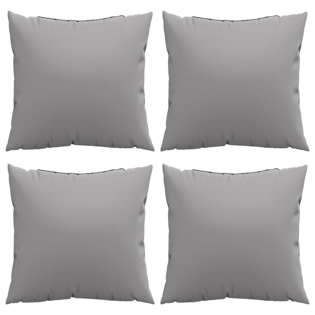 Sofaputer 4 Stk Grå 40X40 Cm Stoff