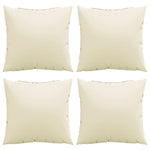 Sofaputer 4 Stk Kremhvit 40X40 Cm Stoff