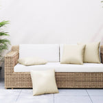 Sofaputer 4 Stk Kremhvit 40X40 Cm Stoff