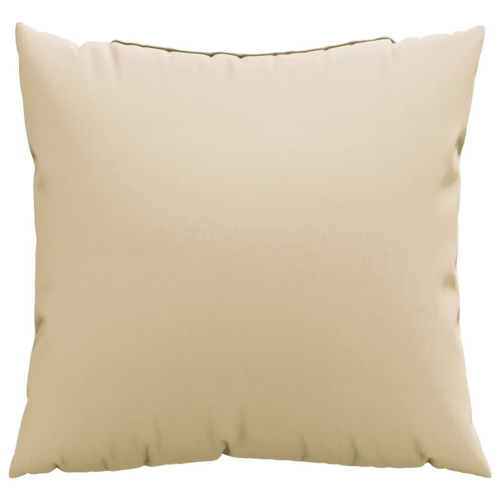 Sofaputer 4 Stk Beige 40X40 Cm Stoff