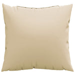 Sofaputer 4 Stk Beige 40X40 Cm Stoff