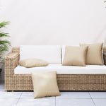 Sofaputer 4 Stk Beige 40X40 Cm Stoff