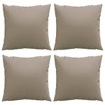 Sofaputer 4 Stk Gråbrun 40X40 Cm Stoff