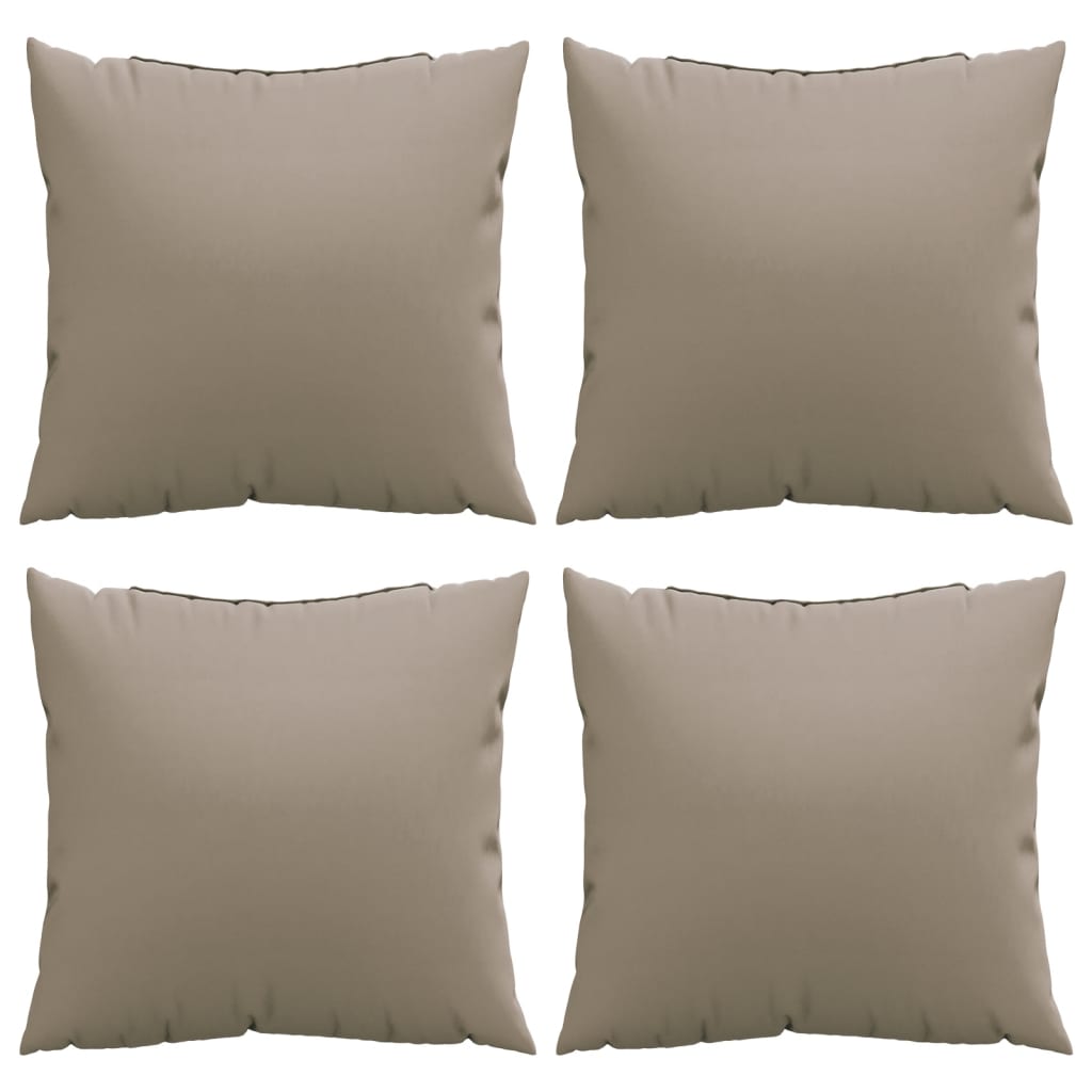 Sofaputer 4 Stk Gråbrun 40X40 Cm Stoff