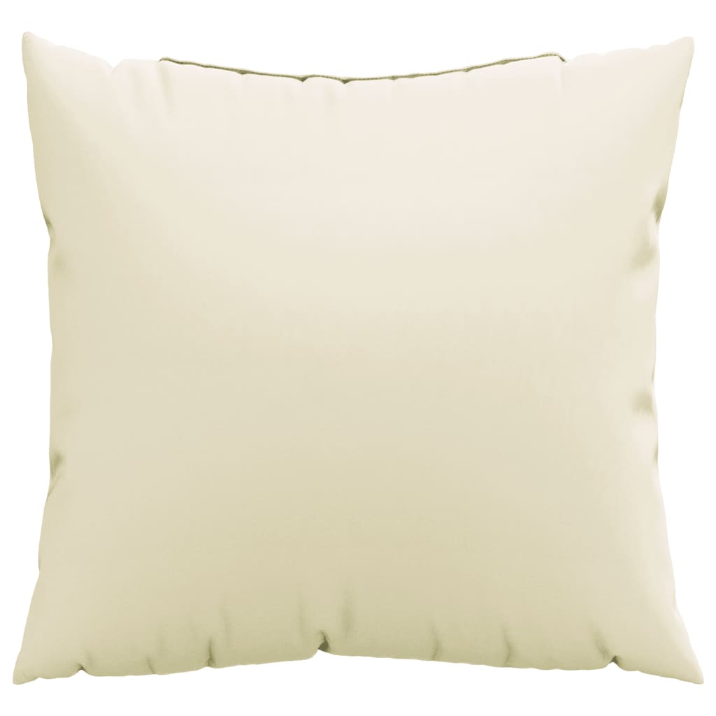 Sofaputer 4 Stk Kremhvit 50X50 Cm Stoff