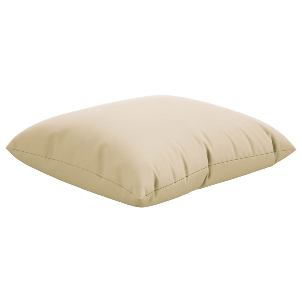Sofaputer 4 Stk Beige 50X50 Cm Stoff