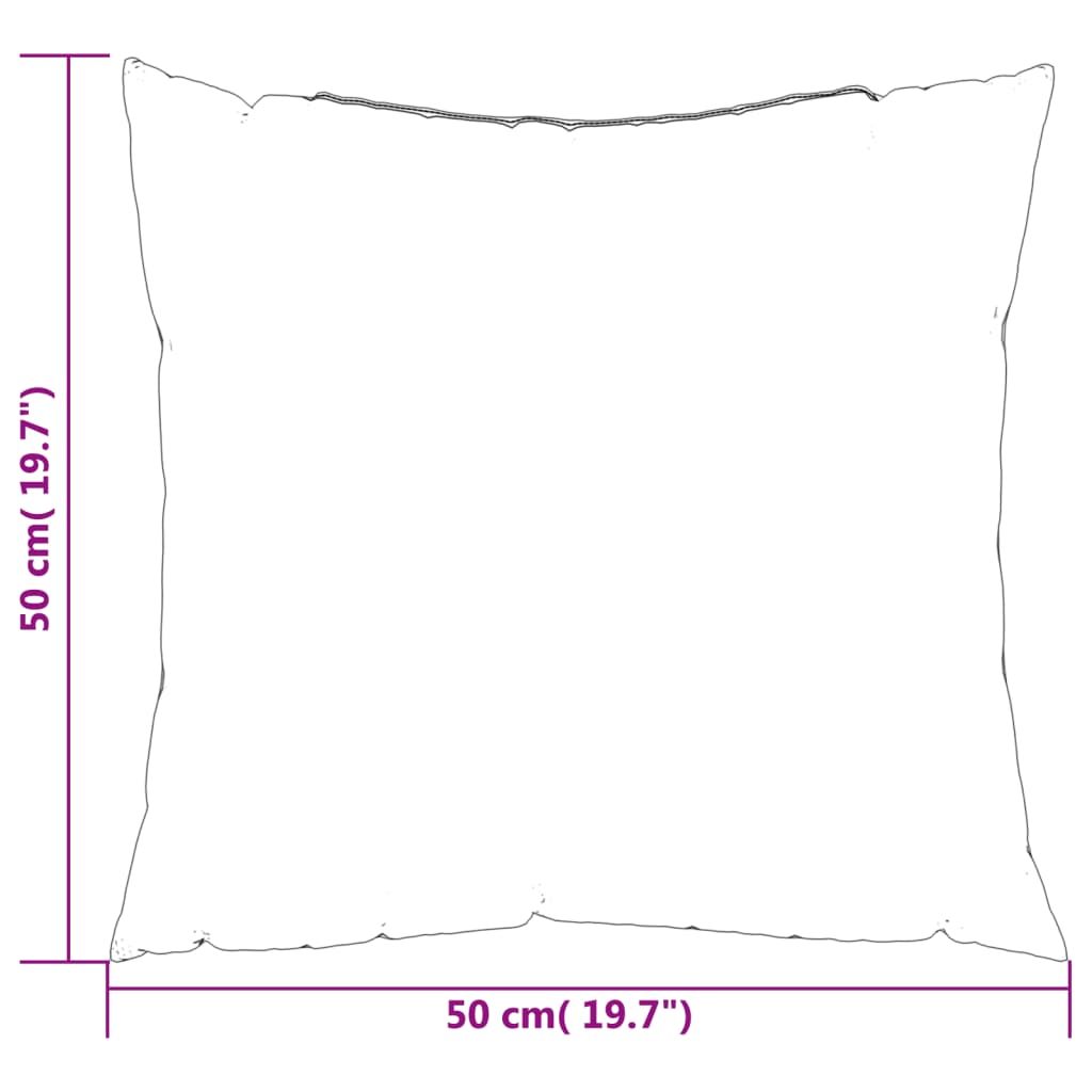 Sofaputer 4 Stk Beige 50X50 Cm Stoff