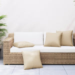 Sofaputer 4 Stk Beige 50X50 Cm Stoff