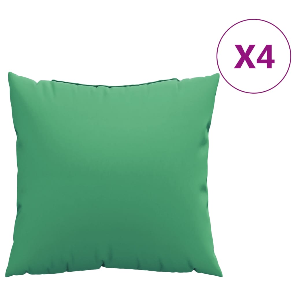 Sofaputer 4 Stk Grønn 60X60 Cm Stoff