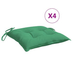 Stolputer 4 Stk Grønn 40X40X7 Cm Oxfordstoff