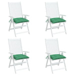 Stolputer 4 Stk Grønn 40X40X7 Cm Oxfordstoff