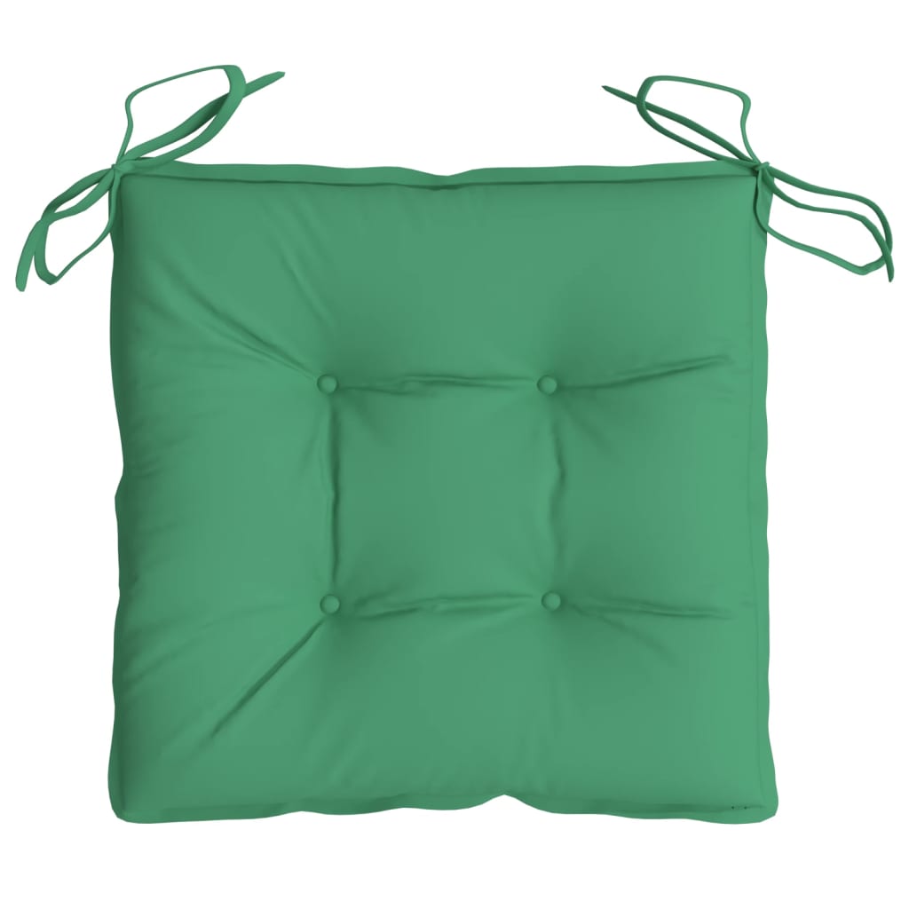 Stolputer 4 Stk Grønn 40X40X7 Cm Oxfordstoff