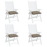 Stolputer 4 Stk Gråbrun 40X40X7 Cm Oxfordstoff