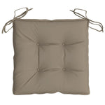 Stolputer 4 Stk Gråbrun 40X40X7 Cm Oxfordstoff