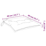 Stolputer 4 Stk Gråbrun 40X40X7 Cm Oxfordstoff