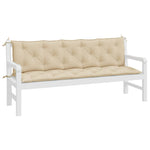 Puter Til Hagebenk 2 Stk Beige 180X50X7 Cm Oxfordstoff