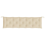 Puter Til Hagebenk 2 Stk Beige 180X50X7 Cm Oxfordstoff