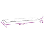 Puter Til Hagebenk 2 Stk Beige 180X50X7 Cm Oxfordstoff