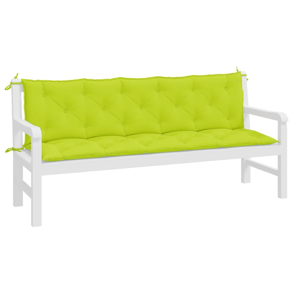 Puter Til Hagebenk 2 Stk Knallgrønn 180X50X7 Cm Oxfordstoff