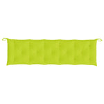 Puter Til Hagebenk 2 Stk Knallgrønn 180X50X7 Cm Oxfordstoff