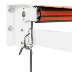 Uttrekkbar Markise Oransje Og Brun 4,5X3 M Stoff Og Aluminium