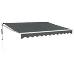 Automatisk Uttrekkbar Markise Antrasitt 3X2,5 M
