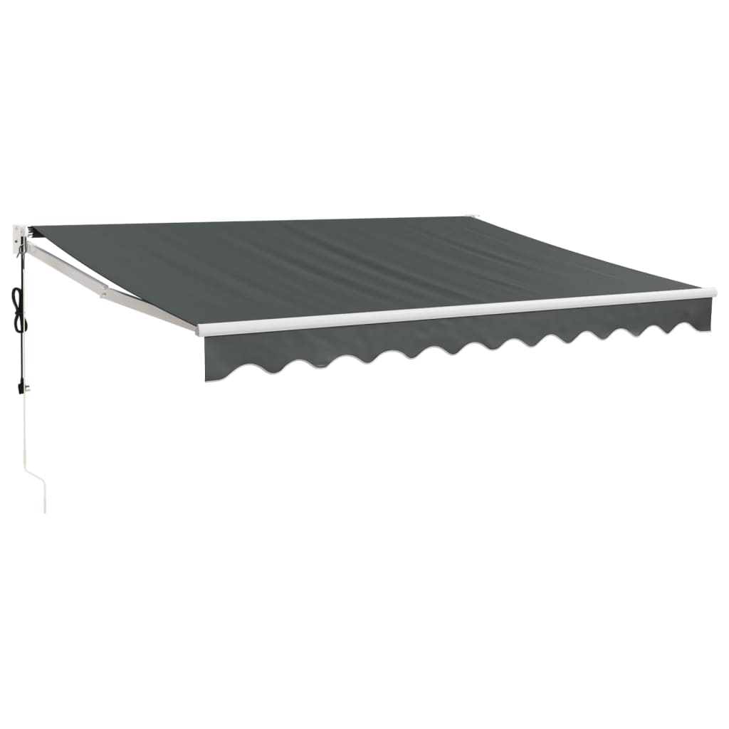 Automatisk Uttrekkbar Markise Antrasitt 3X2,5 M