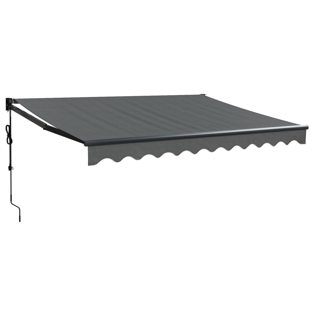 Automatisk Uttrekkbar Markise Antrasitt 3X2,5 M
