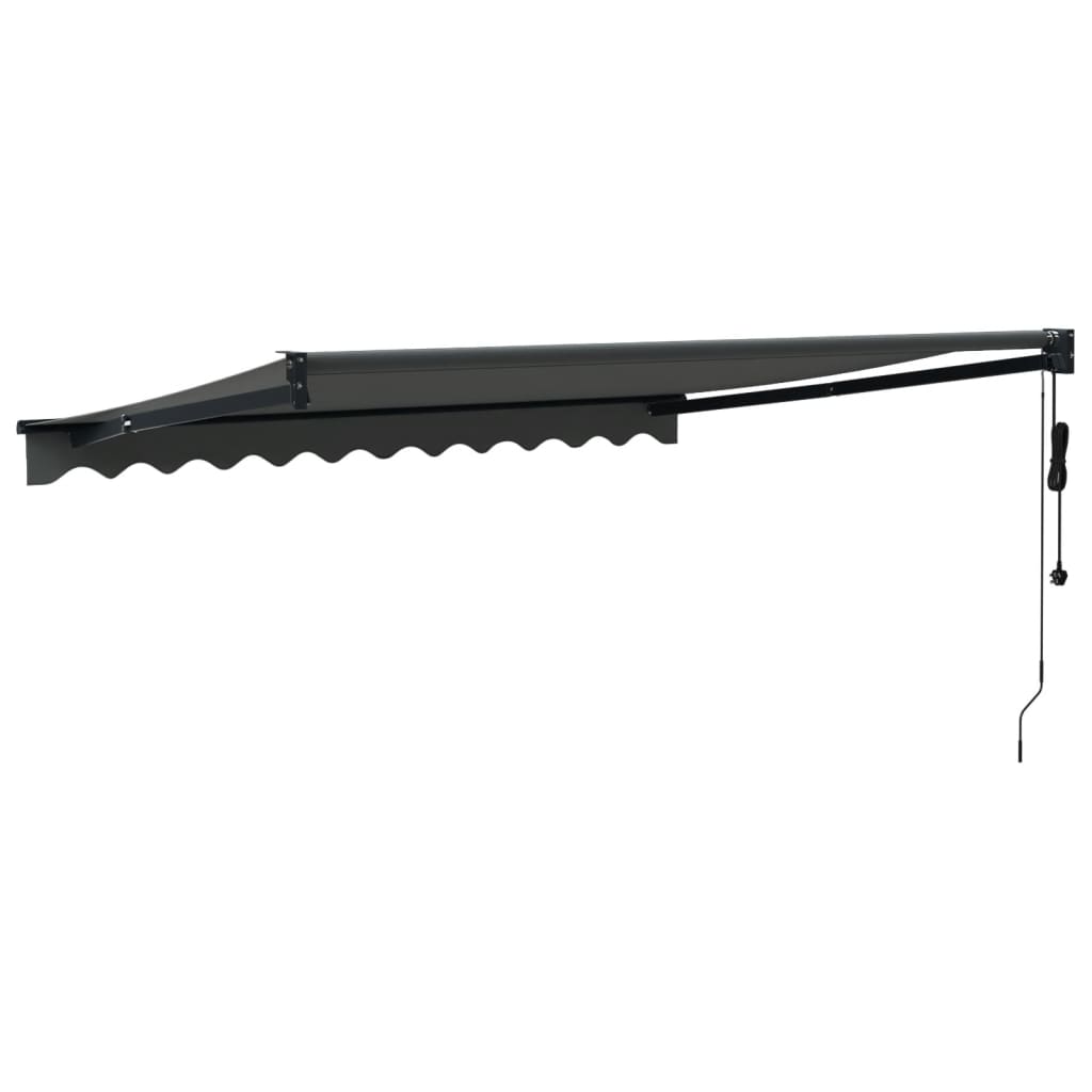 Automatisk Uttrekkbar Markise Antrasitt 3X2,5 M